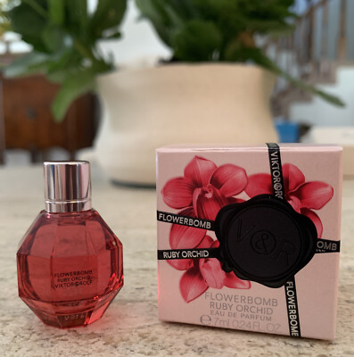Viktor & Rolf  Flowerbomb Ruby Orchid Eau De Parfum Mini 7ml/.24oz NEW IN BOX