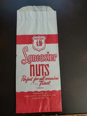 Vintage Lancaster Pa Nuts Company Peanut Bag Ebay