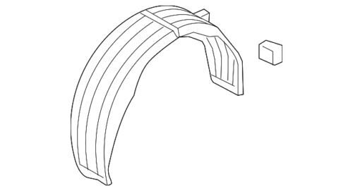 Protector de salpicaduras de panel trasero para Hyundai (N/P 86822-2V300)