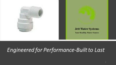 John Guest RO Male Elbow Water Fitting (1/4'' QC x 1/4'' NPT)