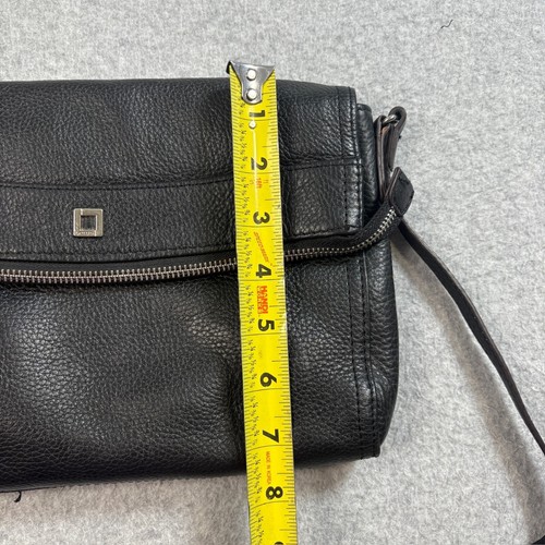 Lodis Purse Black Crossbody Pebble Leather Handbag Academia Whimsy Goth Capsule - Picture 11 of 12
