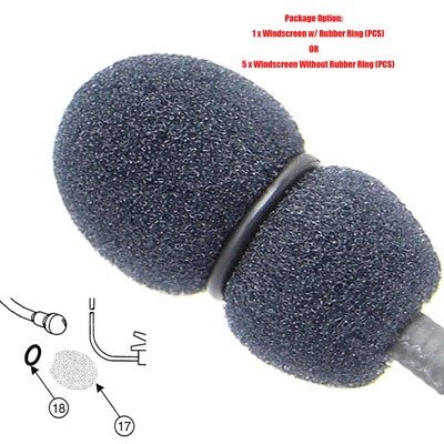 Microphone Windproof Cotton Foam Cover Windscreen Replace für Telex Airman750