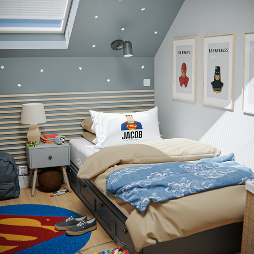 Customised Superhero Pillow Case Cushion Cover Personalised Gifts for Kids - Picture 20 of 96