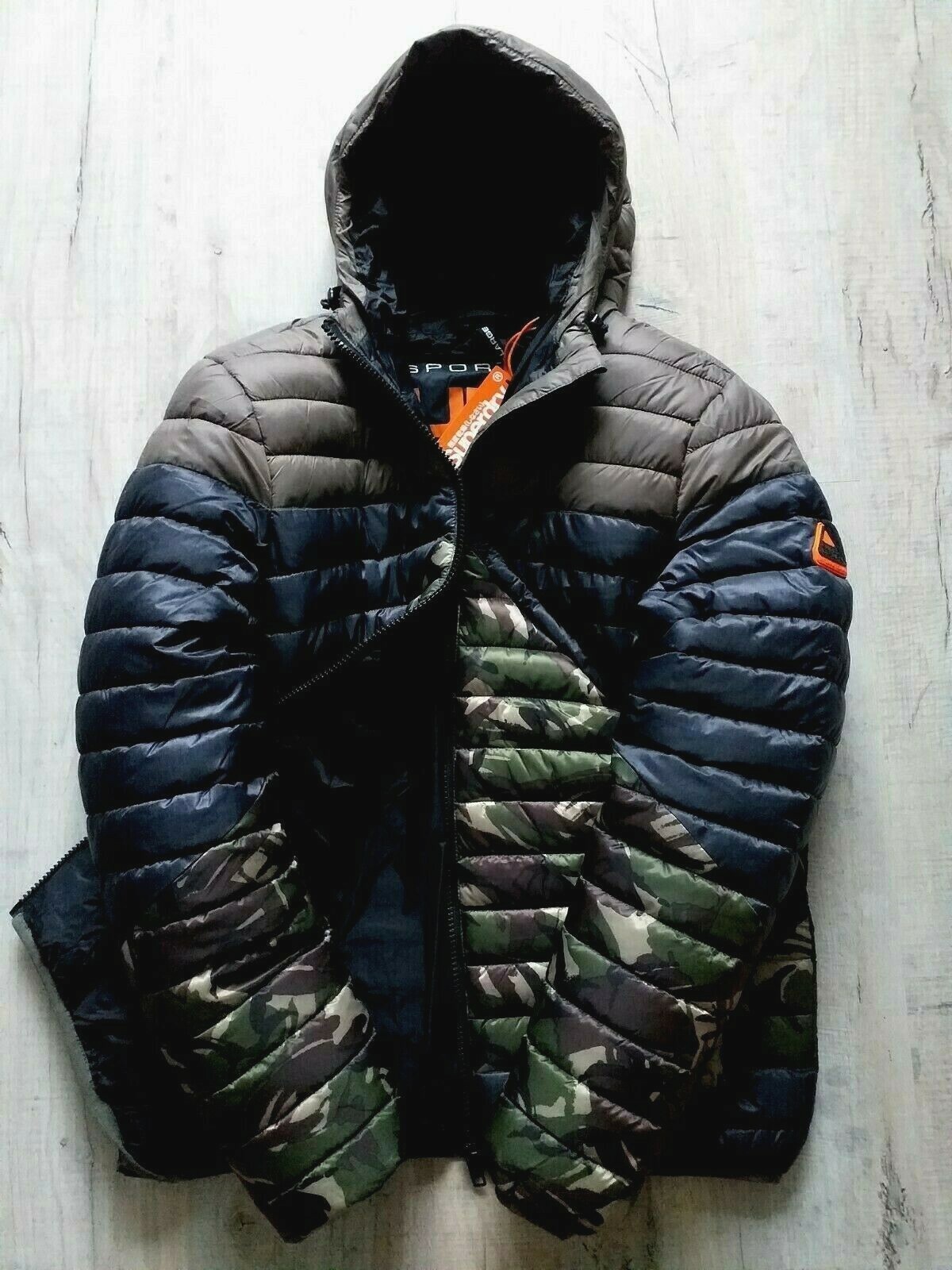 SUPERDRY MENS AXIS PADDED HOODED JACKET 