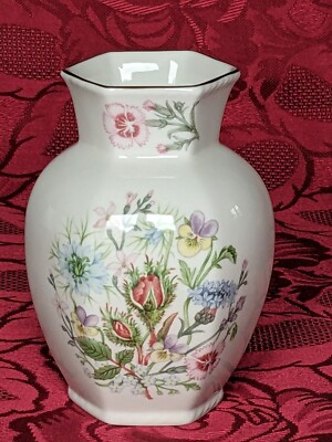 Aynsley Vase 'Wild Tudor' Mama Nanna Oma Tante Freund Geburtstag