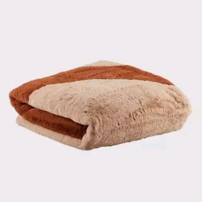 Nike Sportswear Plush Faux Fure Blanket 'Hemp / Pecan