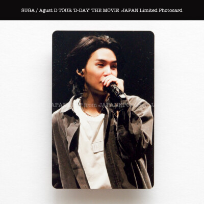 D-DAY JAPAN ラキドロトレカ AgustD SUGA BTS SUGA AGUST D Album D DAY Japan FC Limited hologram