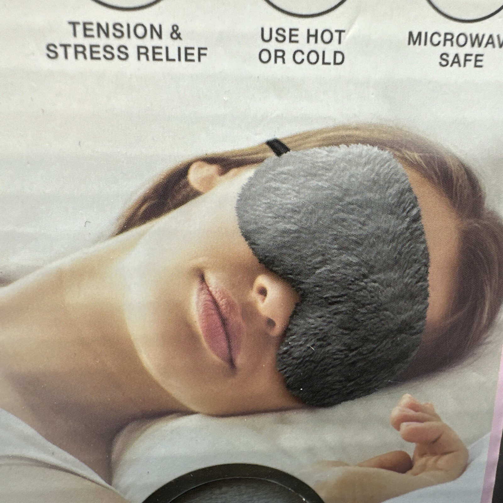 Eye Mask Heated Thera-Spa Relief Stress Relief Hot & Cold Therapy Brookstone {L}-image