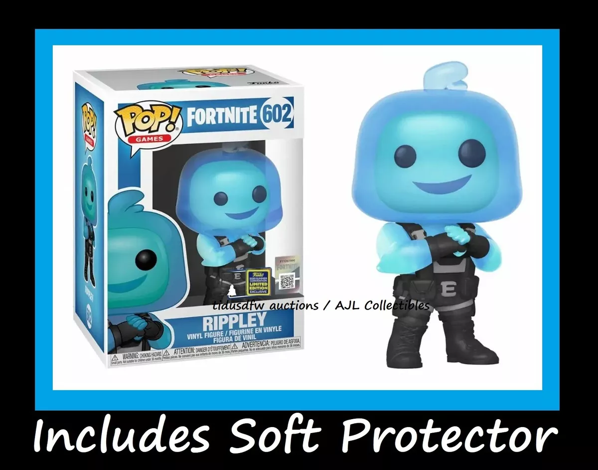 Funko POP! Games RIPPLEY Fortnite 602 SDCC Shared Exclusive PRESALE  +Protector