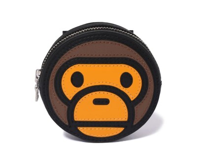 A Bathing Ape MILO FACE PU LEATHER MINI SHOULDER BAG 2K80-290-003