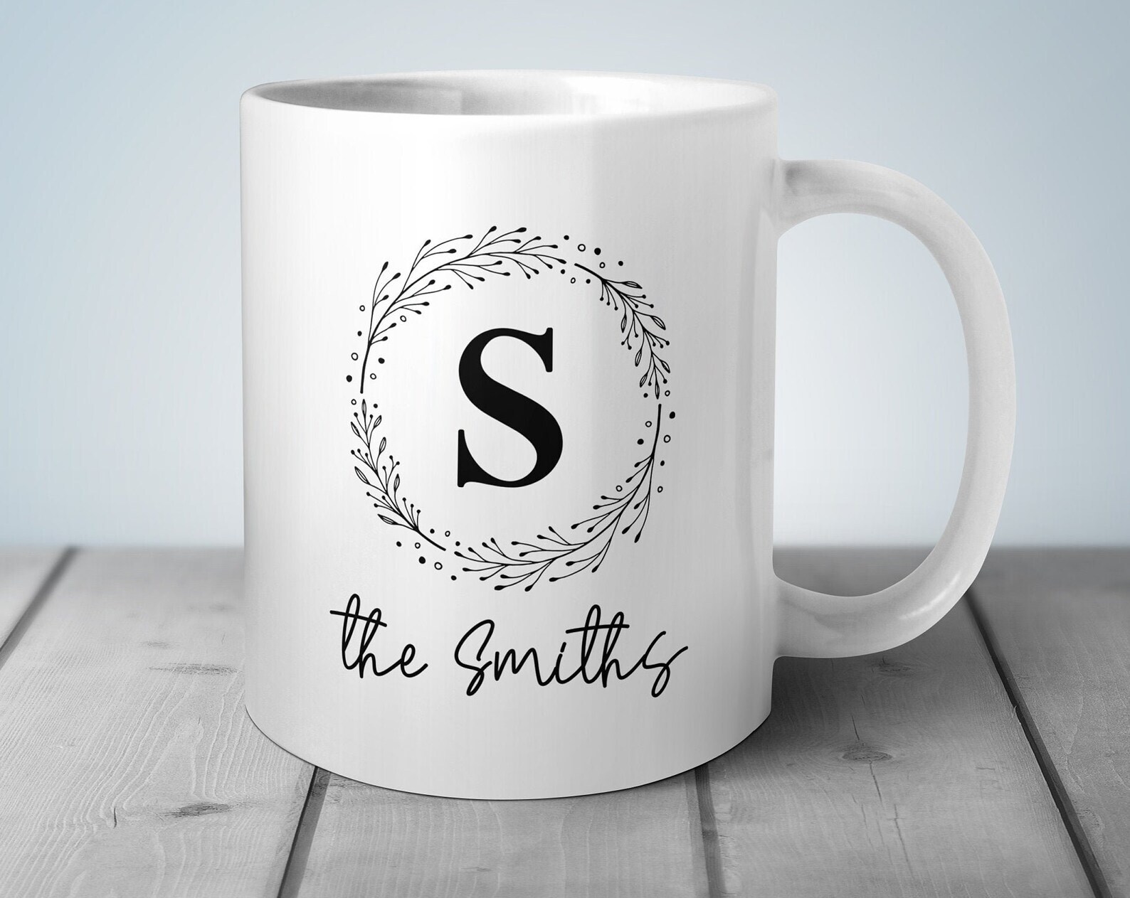 Monogram Mug Farmhouse Mug Personalized Mug Monogram Coffee Mug New Home Gift