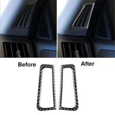 For 2010-2013 Infiniti G37 Sedan Carbon Fiber A-pillar Air Vent Cover Trim 2Pcs