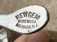 Vintage 50'S New Gem Newark NJ Wooden Handle Ice Cream Scooper Scoop Made in USA