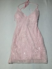 Sparkly Short Dress Pink Size XS, Dance hoco date Club Bodycon Sweet Danity 