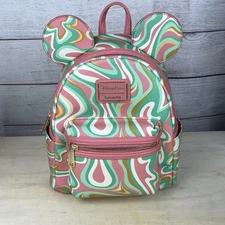 Loungefly x Disney Parks Swirl Mickey Mouse Mini Backpack