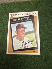 1986 Topps WILLIE MAYS #403 1971 Turn Back the Clock Giants Baseball Card AR1