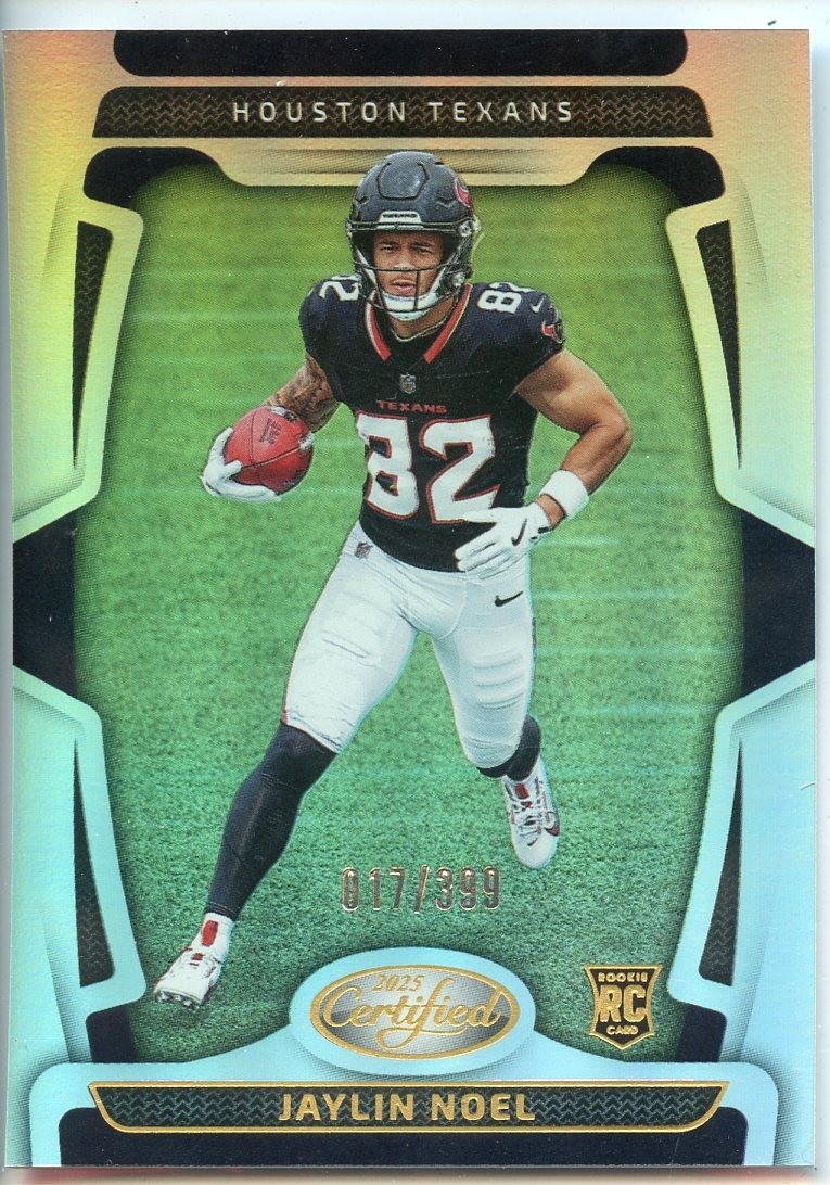 2025 Panini Certified Jayden Higgins Rookies /399 Mirror #130 RC Houston Texans