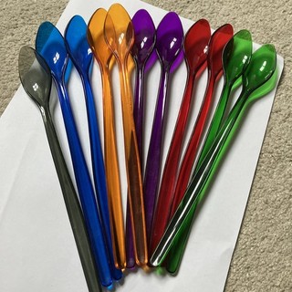 Knickerbocker Glory Ice Cream Sundae Spoons Set Of 11 Multicoloured