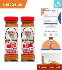 Chef Paul’s Gluten-Free Blackened Redfish Spice - 2 oz Canisters (Pack of 2)
