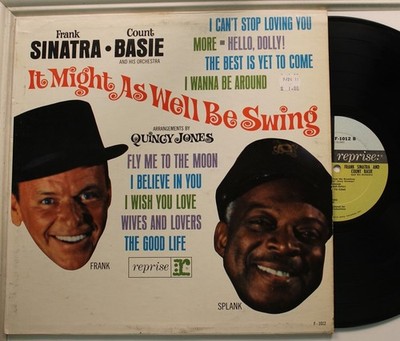 Frank Sinatra, Count Basie Lp It Might As Well Be Swing On Reprise - Vg+ To Vg++