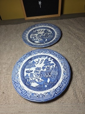 Wessex Collection Willow Bread And Dessert Plate 8'' Two Plates 