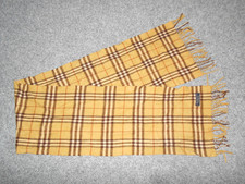BURBERRYS OF LONDON VTG 80'S MADE IN ENGLAND NOVA CHECK LAMBSWOOL SCARF
