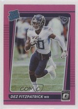 2021 Panini Donruss Optic Rated Rookie Pink Prizm Dez Fitzpatrick #236 gp1