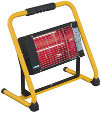 Lampada Stufa Riscaldatore elettrico raggi infrarossi supporto pavimento 1300 W