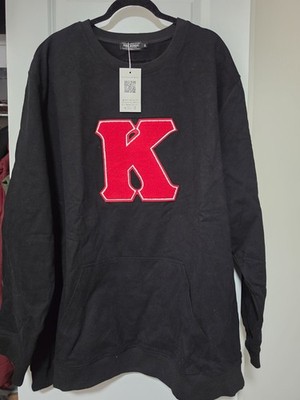 NWT King McNeal Kappa Alpha Psi  Fleece Sweatshirt Black Red K Logo Size 5XL