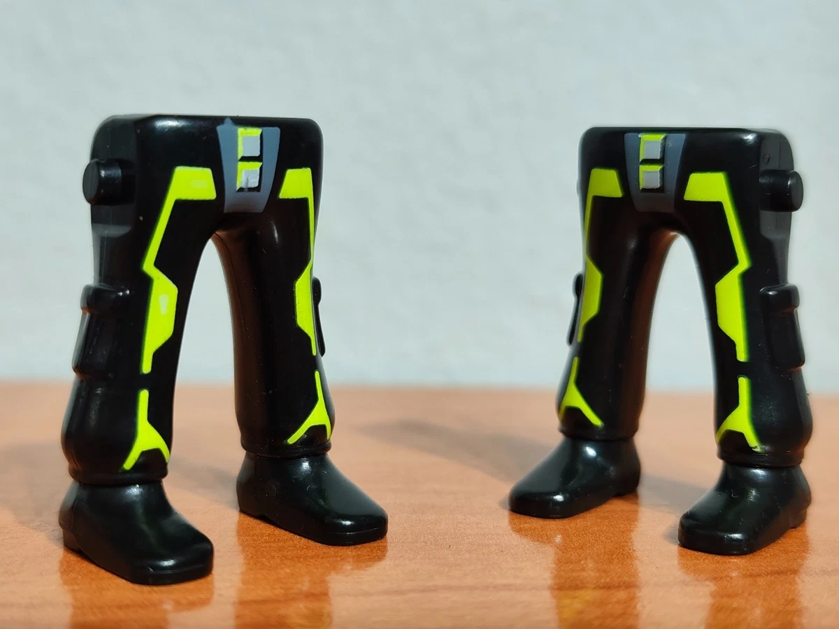 PLAYMOBIL X2 GELBE SCHWARZE BEINE GEHEIMAGENT TOP AGENTS FUTURE PLANET