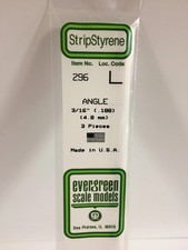 Evergreen 296 .188 Angle 3 New Free Shipping