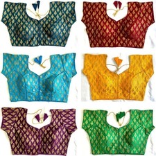 Saree Blouse Readymade Designer Sari Choli Indian Party Wear Bollywood Dress