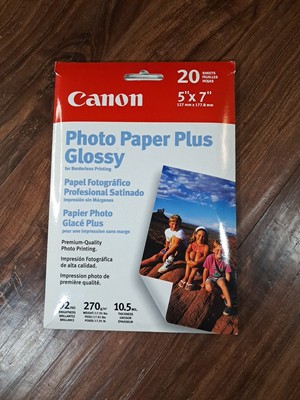 Canon Photo Paper Plus Glossy, 5 x 7 Inches, 15 Sheets