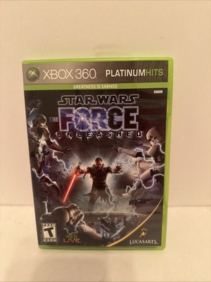 Star Wars: The Force Unleashed Platinum Hits (Microsoft Xbox 360, 2008) *CIB*