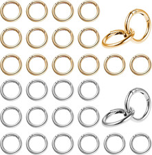 32 Pezzi Scatto Molla Rotonda Accessori per Borse Uncinetto 28Mm Moschettoni per