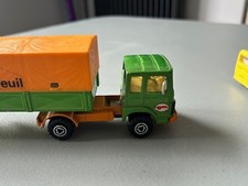 Majorette 214 - Camion Saviem Container Agrigel, Miniature Métal, édition 1980, Sous Blister