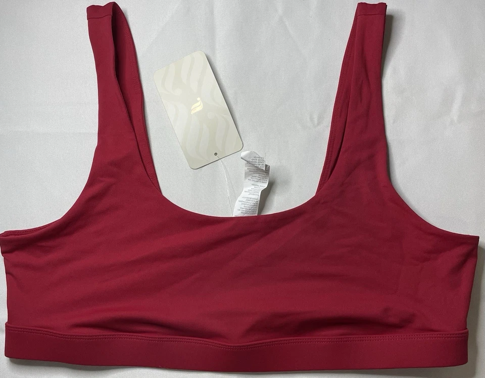 Sutiã esportivo Fabletics Lola baixo impacto 1X vermelho novo com etiquetas - Imagem 2 de 4