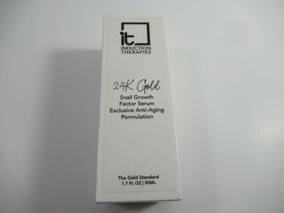 New  IT Induction Therapies 24k Gold Snail Growth Factor Serum Anti Aging  1.7oz