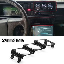 52mm 3 Hole Single Din Car Radio Slot Pod Triple Gauge Holder Panel Mount Black 52mm 3 Hole Single Din Car Radio Slot Pod Triple Gauge Holder Panel Mount Black