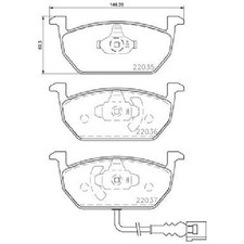 Brembo Bremsbelagsatz Bremsklötze vorne 5Q0698151T 5QD698151F 21297114