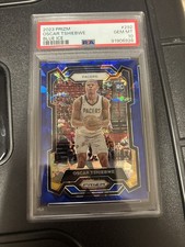 2023-24 Panini Prizm Oscar Tshiebwe #292 Prizms blue ice /125 RC Pacers PSA 10