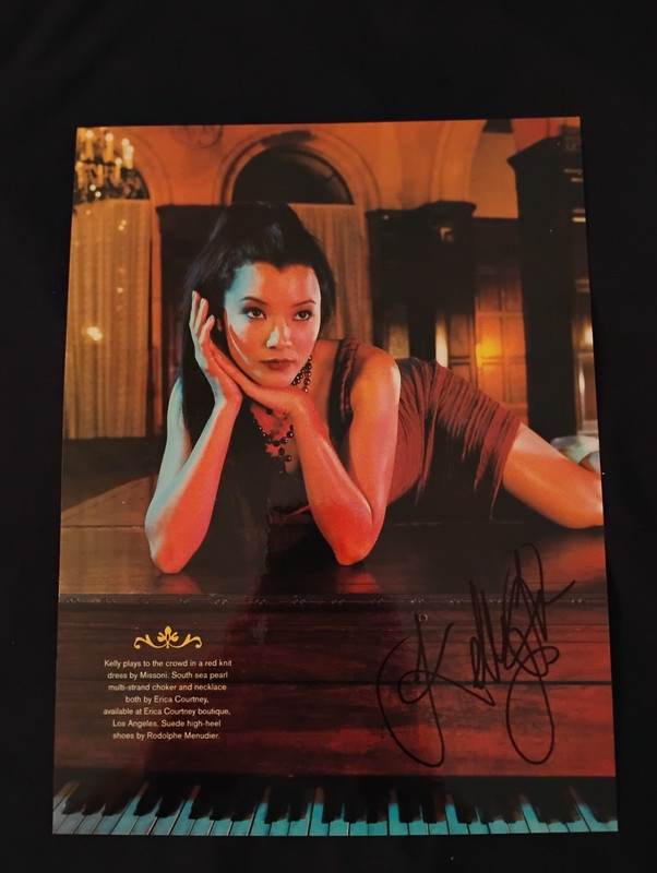 Kelly Hu Signed Magazine Page / 8"x10" / Actress / Scorpion King / X2 X-Men