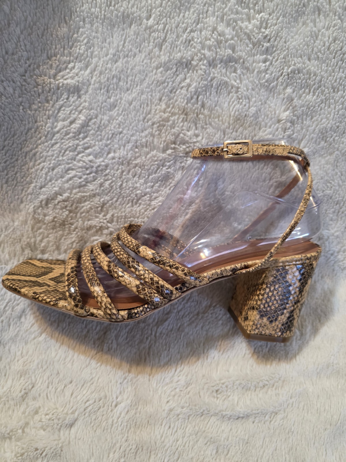 Paris Texas Womens Carla Python Leather Sandals S… - image 19