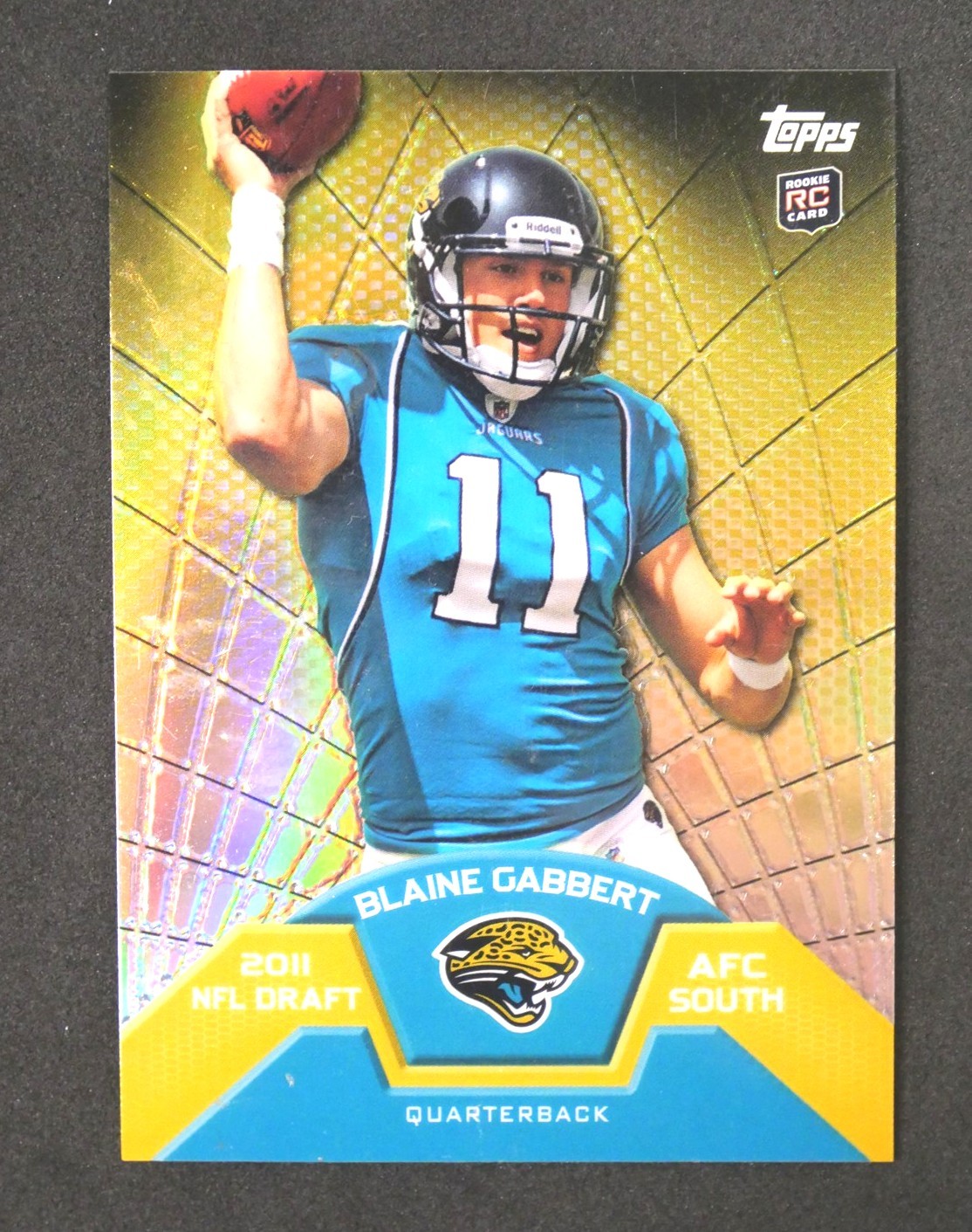Blaine Gabbert #TMB-2 (Football Cards 2011 Topps Rookie Refractors) — is it worth grading?