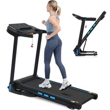 3.5HP Auto Foldable Treadmill with Incline, 10MPH 350Lbs Capacity, Bluetooth