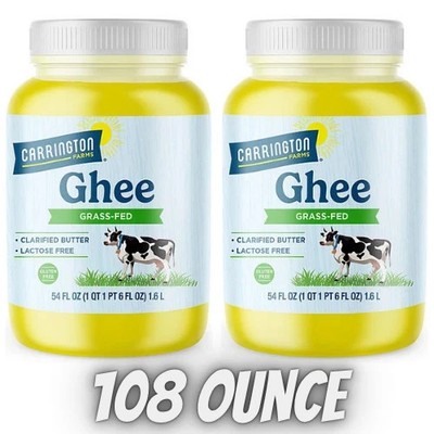 2 Pack Carrington Farms Ghee 54 oz. | Pure, High-Quality Clarified Butter