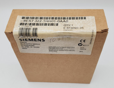 SIEMENS 6ES7322-1HH01-0AA0 I/O Module (Ver 05) 6ES73221HH010AA0 *NDA AVAILABLE*