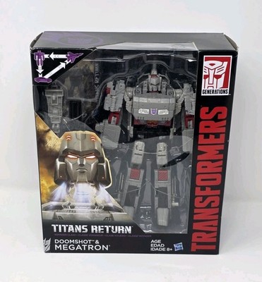 Hasbro Transformers Titans Return Voyager Class Doomshot and Megatron - NIB