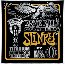 Ernie Ball 3122 Coated Titanium Hybrid Slinky...