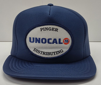 Unocal Pinger Distributing Vintage Snapback Hat Blue Foam